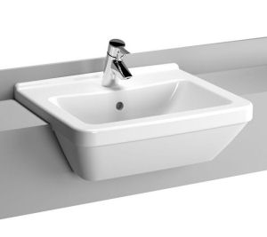 Vitra S50 square semi-recessed basin 